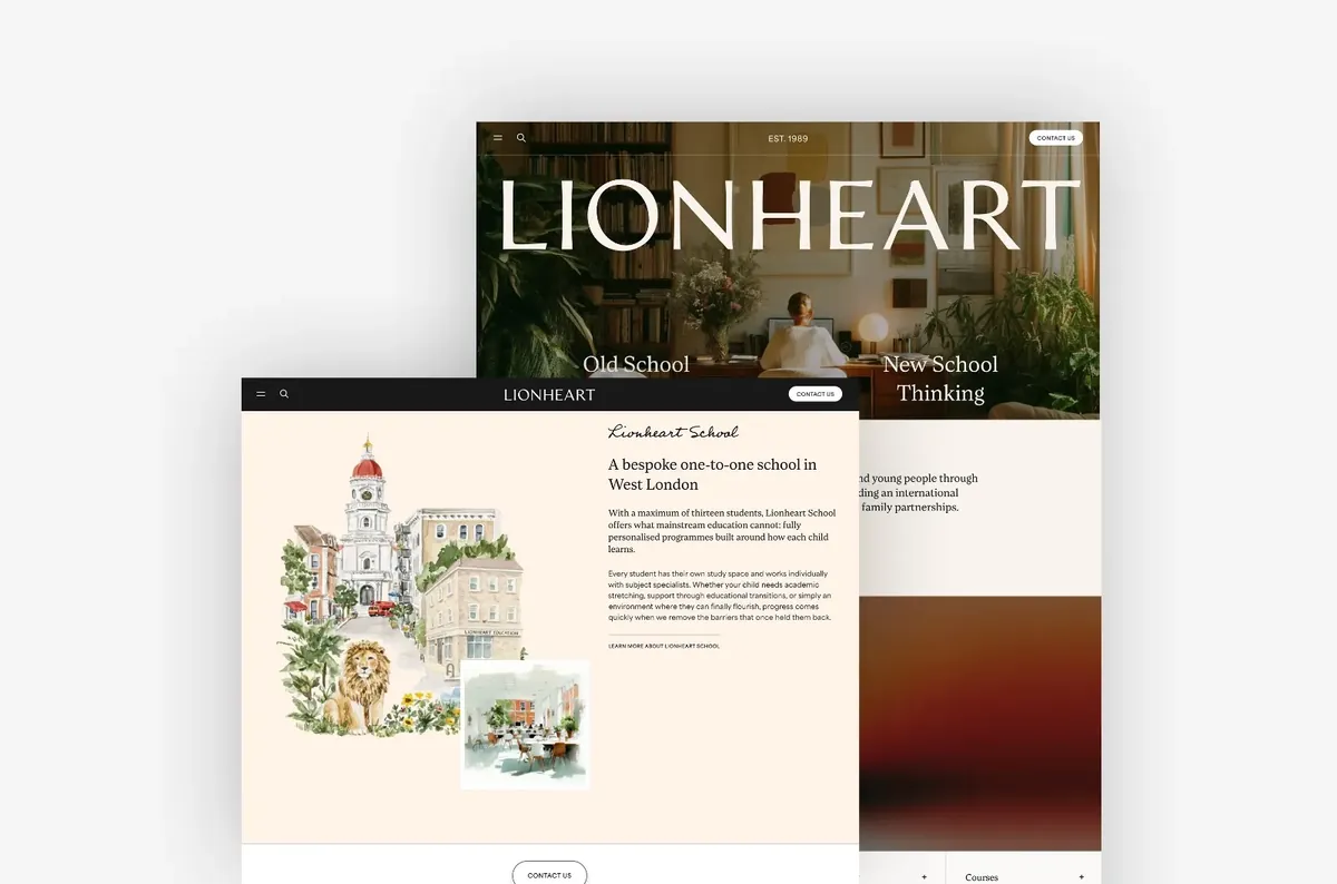 Lionheart – Éducation